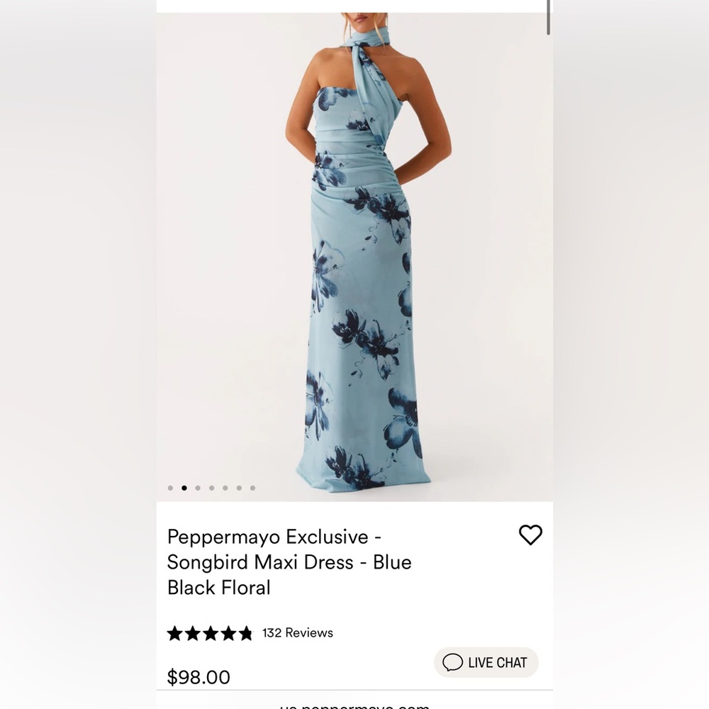 Peppermayo Light Blue Floral Dress